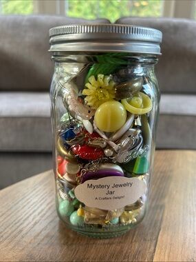 Mystery Crafting Jewelry Jar-      Non-Wearable